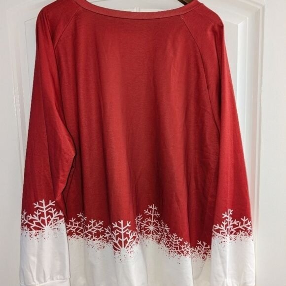 Red Reindeer Antler Holiday Sweater 4XL - Picture 2 of 7